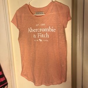 Peach colored Abercrombie t-shirt